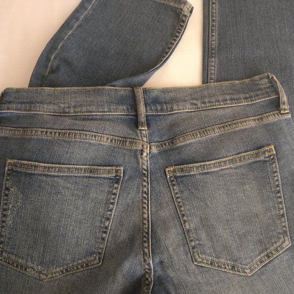 NWT Banana Republic Denim Girlfriend Jean Distress - Picture 7 of 13